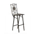 Chivari Vintage Copper Gold Barcelona Bistro Barstool with Square Seat and Back BBBMC-AX-T