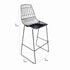 Black 30" Benton Wire Bar Stool Steel Frame