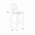 White 30" Benton Wire Bar Stool Steel Frame