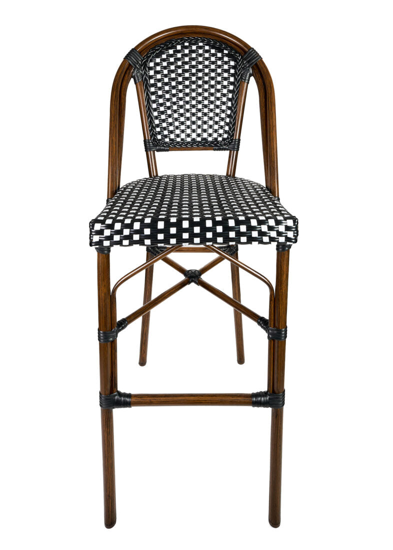 Black and White French Bistro Barstool