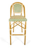 Beige and Green French Bistro Barstool