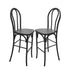 Chivari Black Resin Steel Skeleton™ Bentwood Barstool - 2 Pack - Some Assembly Required BBRB-KD-ST-AX-2