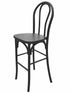 Black Resin Steel Skeleton™ Bentwood Barstool (Per Unit Price Shown – Sold only in Quantities of 2) Some Assembly Required