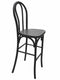 Black Resin Steel Skeleton™ Bentwood Barstool (Per Unit Price Shown – Sold only in Quantities of 2) Some Assembly Required