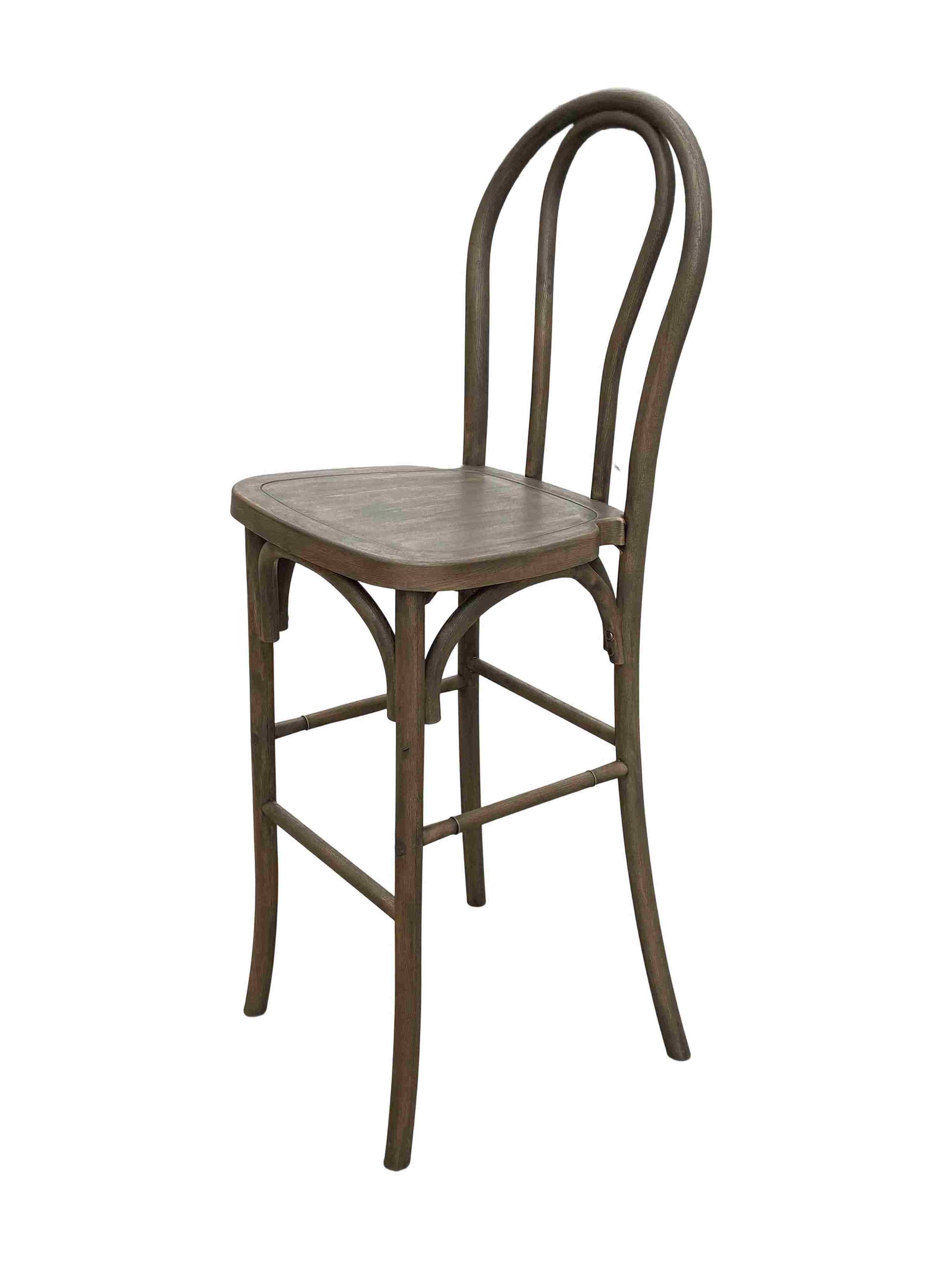 Fruitwood Resin Steel Skeleton™  Bentwood Barstool  (Per Unit Price Shown – Sold only in Quantities of 2) Some Assembly Required