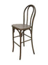 Fruitwood Resin Steel Skeleton™  Bentwood Barstool  (Per Unit Price Shown – Sold only in Quantities of 2) Some Assembly Required