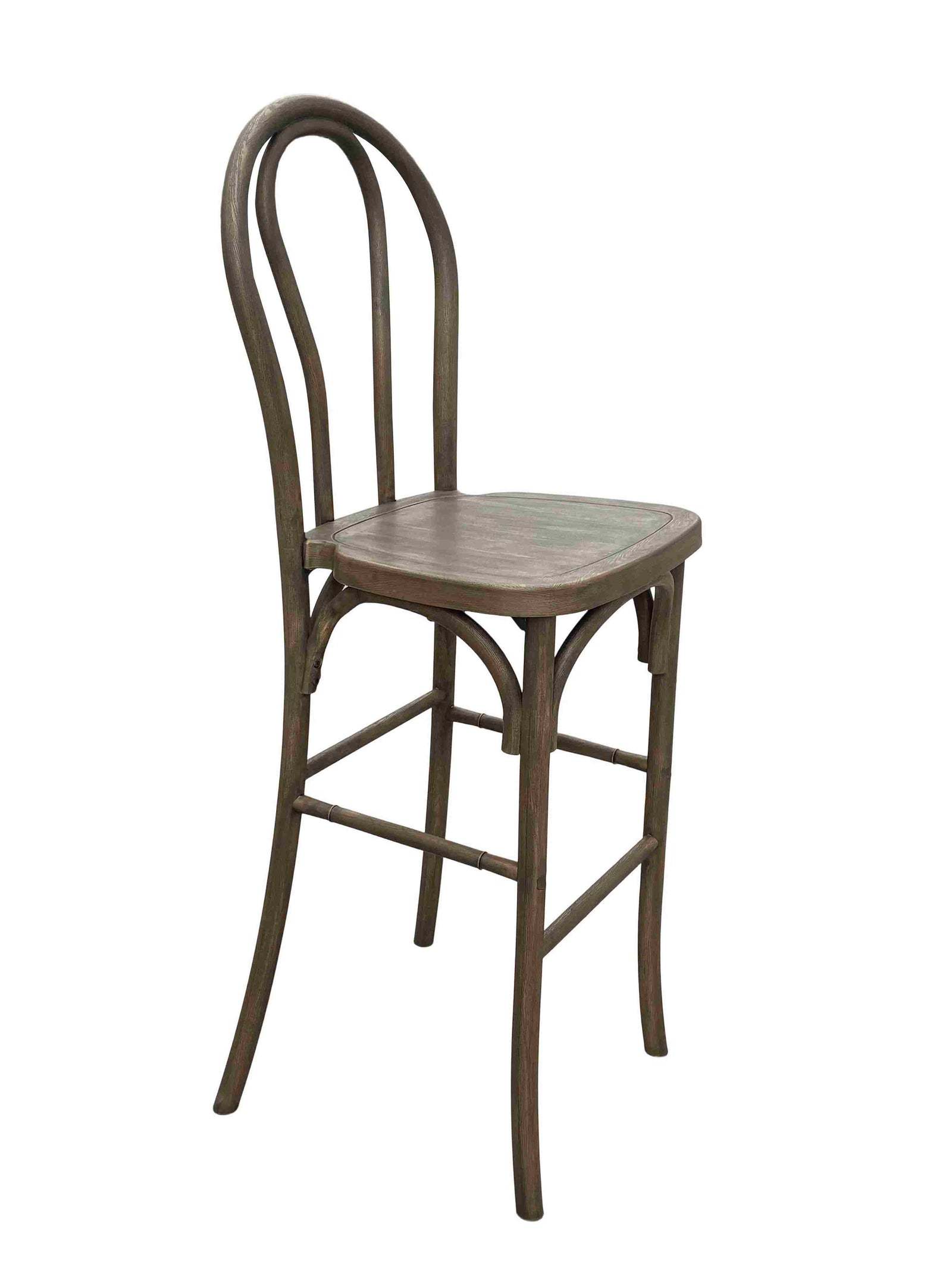 Fruitwood Resin Steel Skeleton™  Bentwood Barstool  (Per Unit Price Shown – Sold only in Quantities of 2) Some Assembly Required