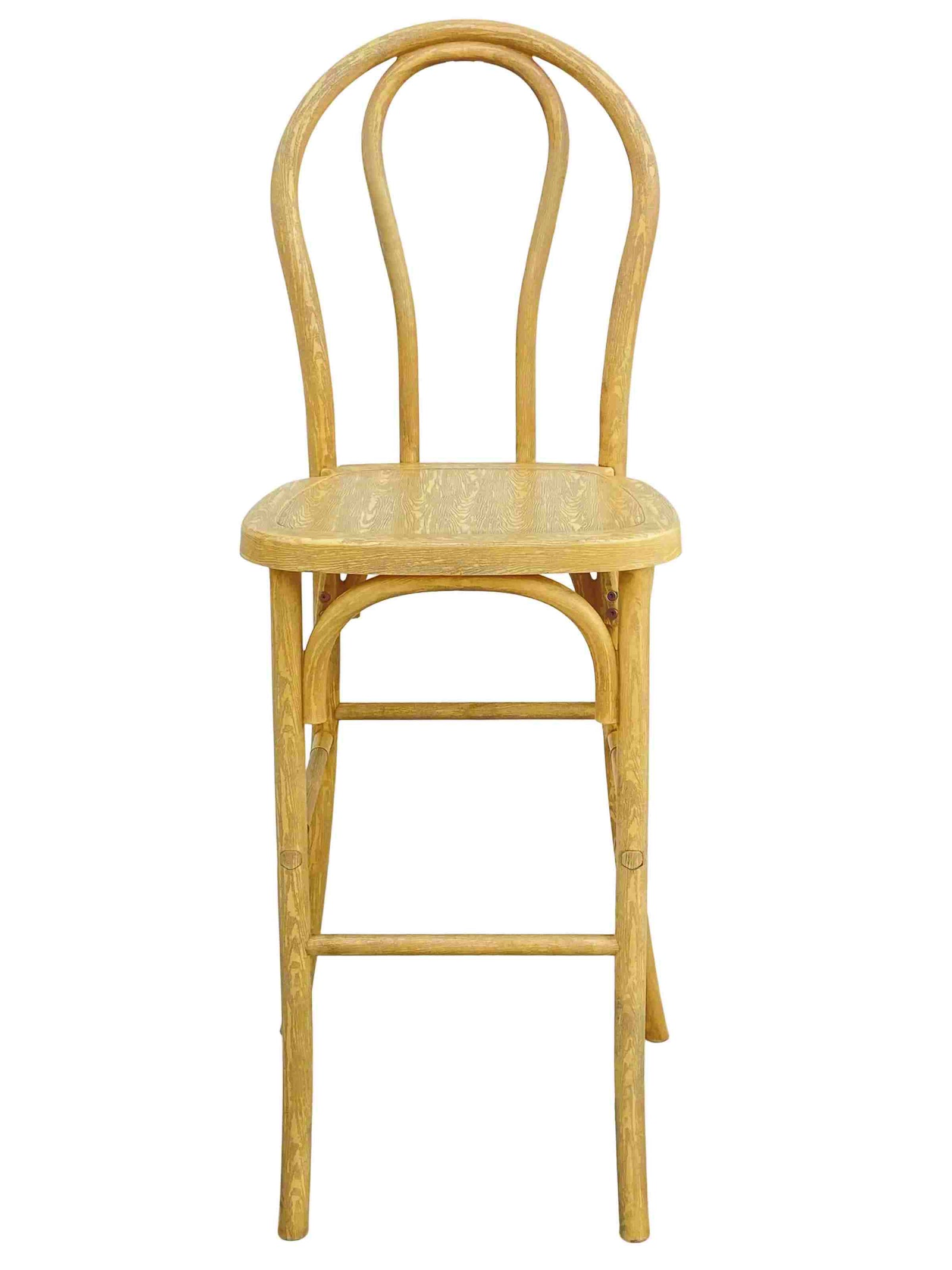 Natural Resin Steel Skeleton™  Bentwood Barstool (Per Unit Price Shown – Sold only in Quantities of 2) Some Assembly Required