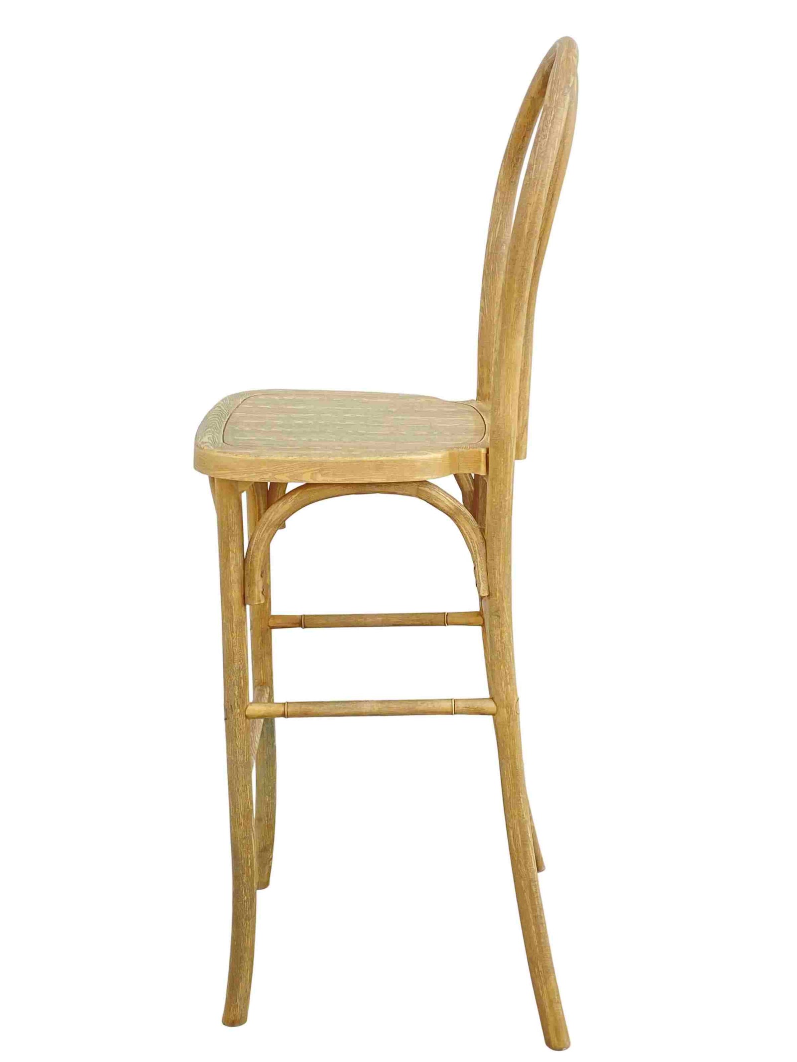 Natural Resin Steel Skeleton™  Bentwood Barstool (Per Unit Price Shown – Sold only in Quantities of 2) Some Assembly Required