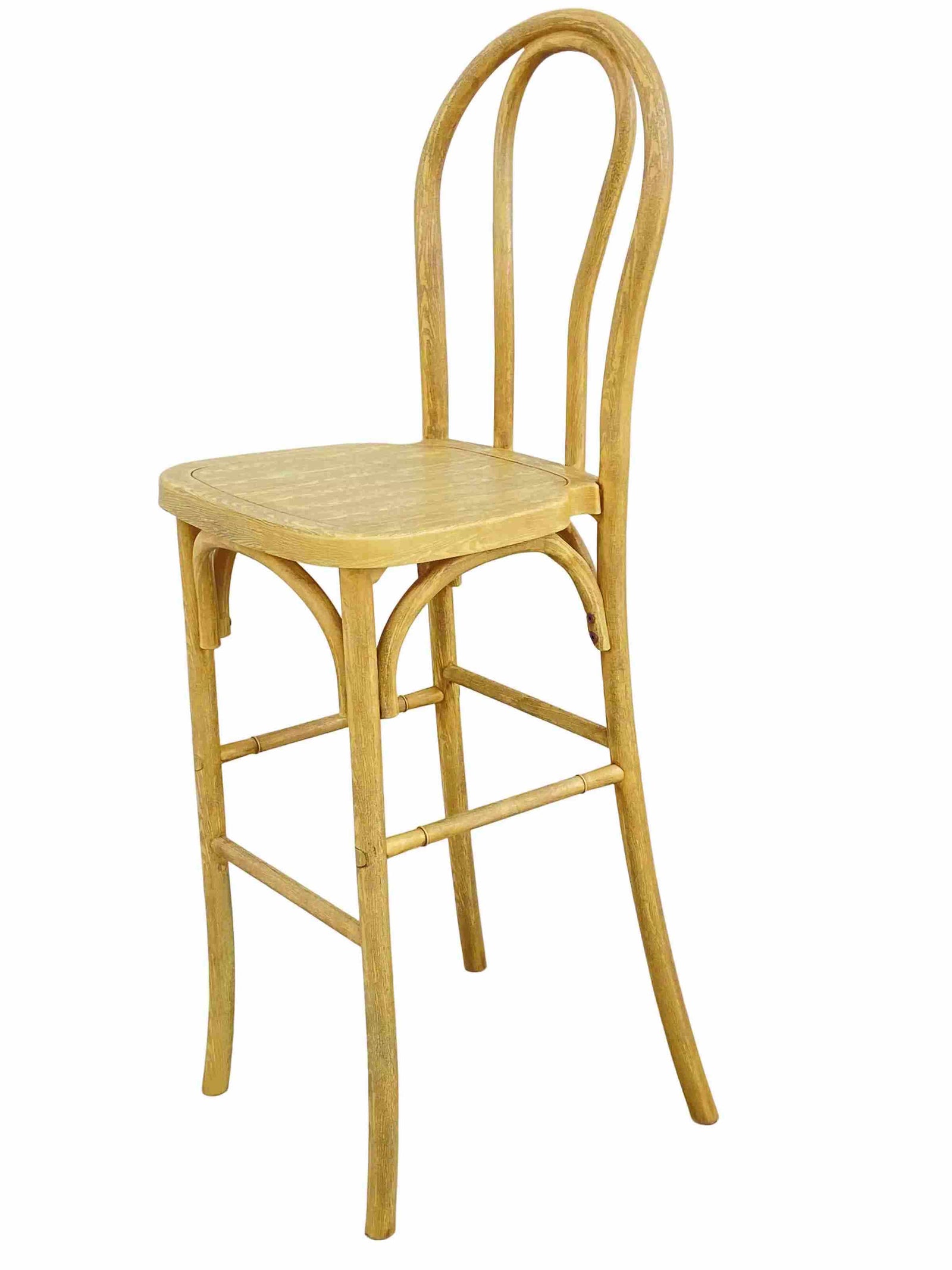 Natural Resin Steel Skeleton™  Bentwood Barstool (Per Unit Price Shown – Sold only in Quantities of 2) Some Assembly Required