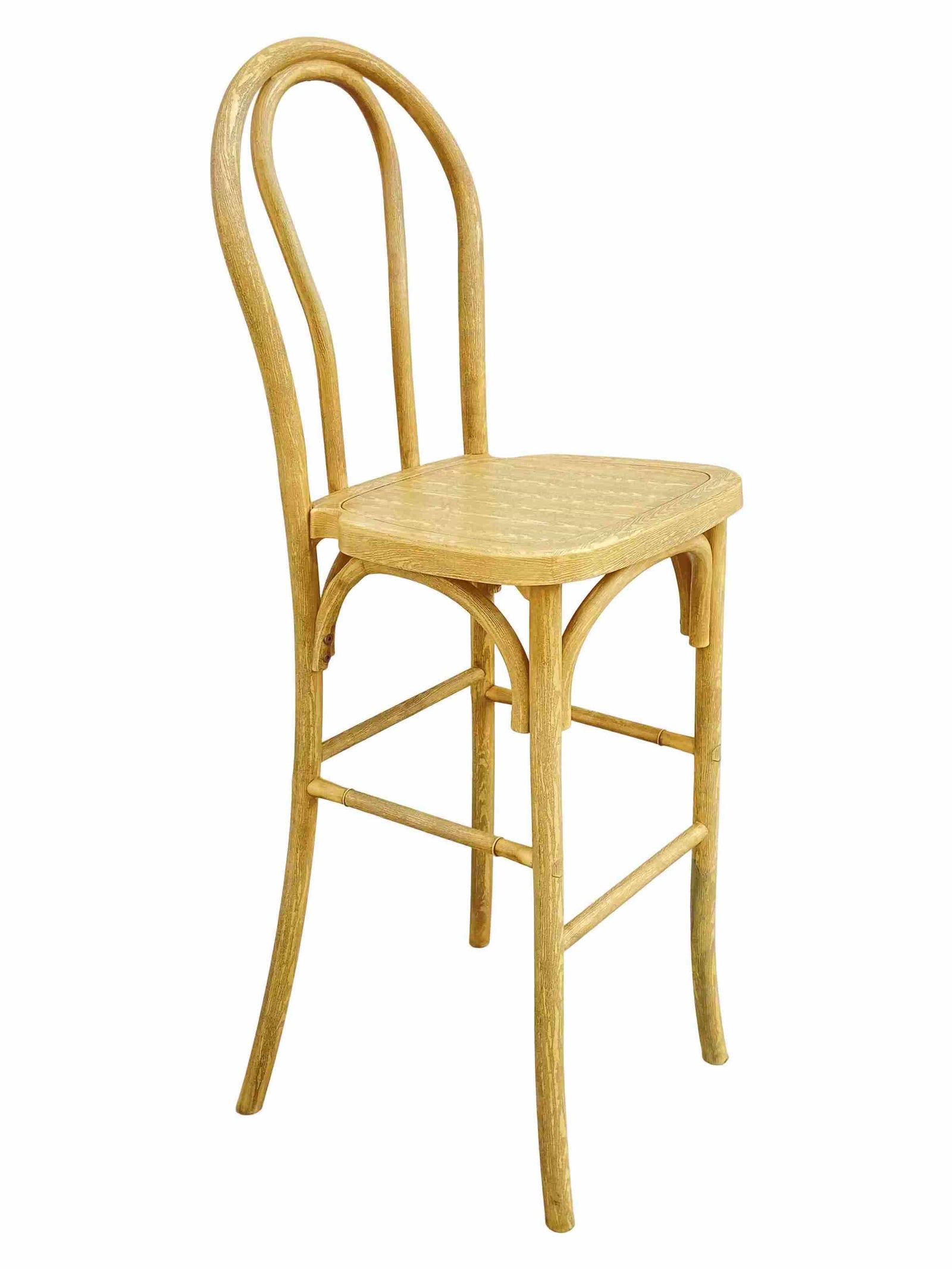 Natural Resin Steel Skeleton™  Bentwood Barstool (Per Unit Price Shown – Sold only in Quantities of 2) Some Assembly Required