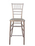 Sparkling Rose Gold Resin Steel Skeleton™ Chiavari Barstool