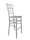 Silver Resin Steel Skeleton™ Chiavari Barstool