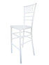 White Resin Steel Skeleton™ Chiavari Barstool