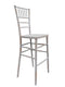 White Distressed WoodGrain™ Resin Steel Skeleton™ Chiavari Barstool