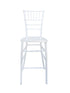 Sparkling Pearl White Resin Steel Skeleton™ Chiavari Barstool