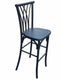 Black Resin Steel Skeleton™ Willow Barstool (Per Unit Price Shown – Sold only in Quantities of 2) Some Assembly Required