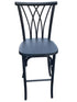 Black Resin Steel Skeleton™ Willow Barstool (Per Unit Price Shown – Sold only in Quantities of 2) Some Assembly Required