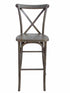 Fruitwood Resin Steel Skeleton™ Cross Back Barstool (Per Unit Price Shown – Sold only in Quantities of 2) Some Assembly Required