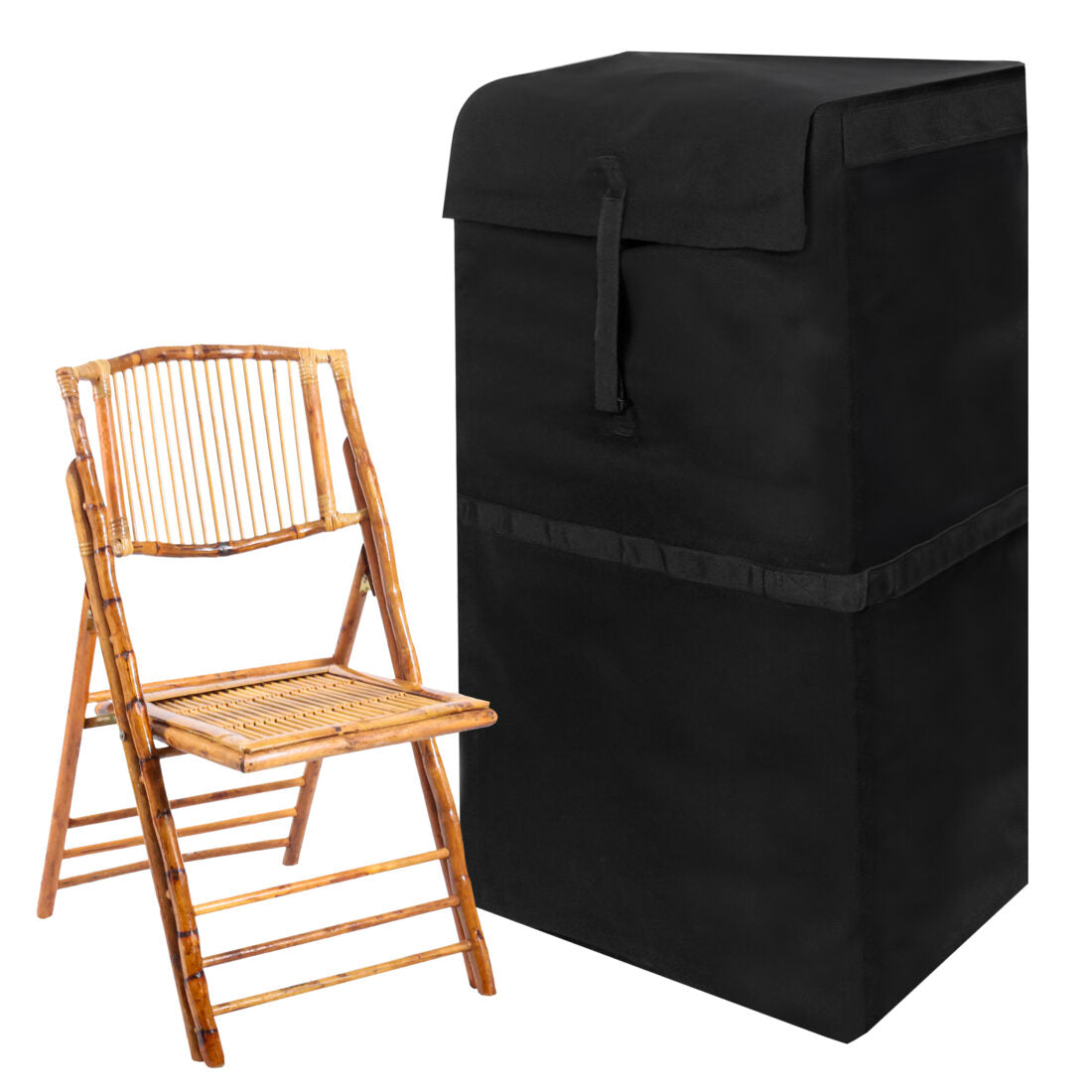 Carrying / Storage Bag for Bamboo Folding Chairs by Chivari Left P-BAGFCBAM-4-4C-AX-T