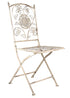 Antique White Barcelona Bistro Folding Chair by Chivari CBBMW-AX-T