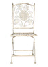 Antique White Barcelona Bistro Folding Chair by Chivari CBBMW-AX-T