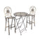 Barcelona Bistro Set in Copper includes 32" Cocktail Table and 2 Round Barstools