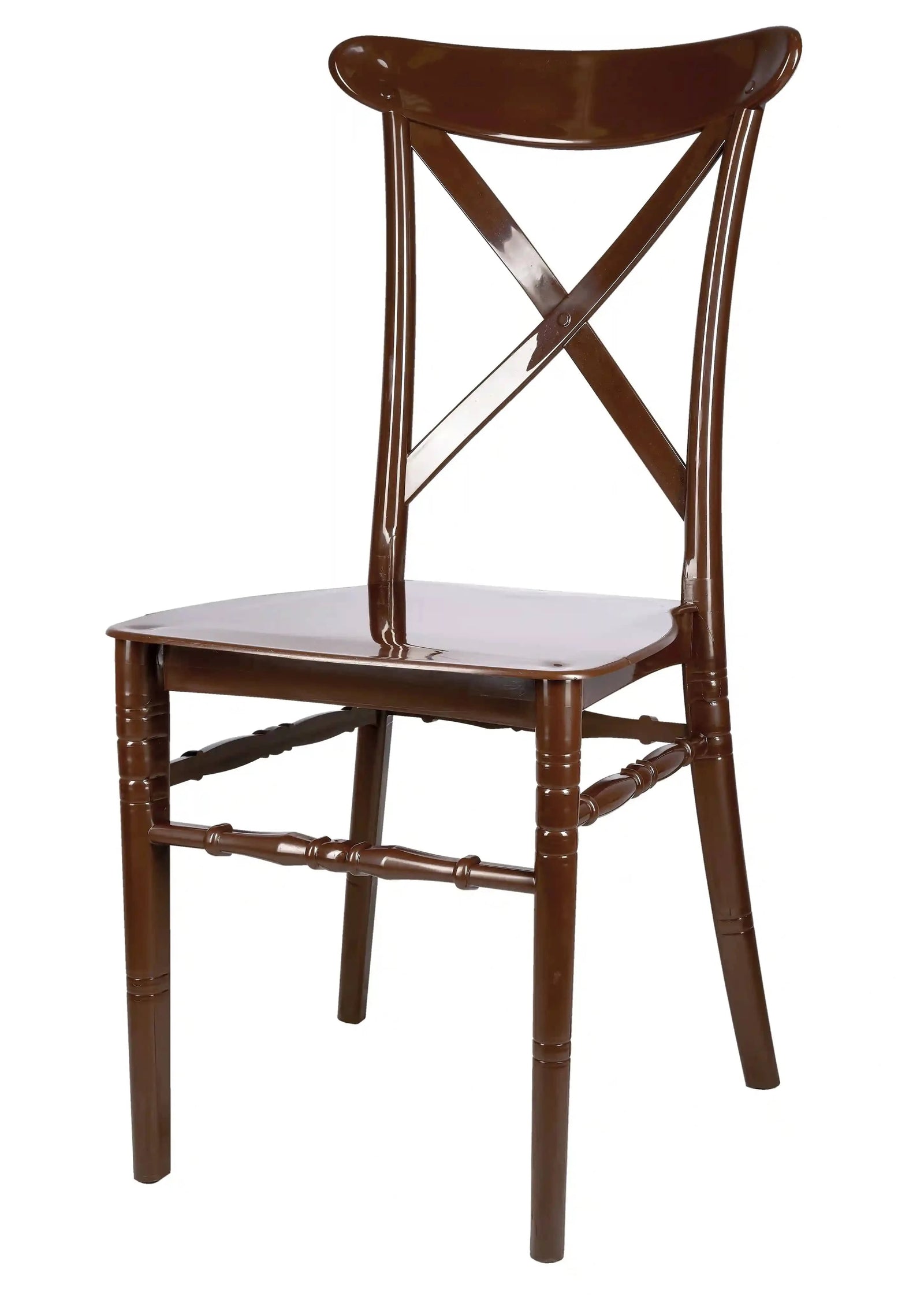 Brown BasicResin™ Cross Back Chair