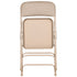 Beige Metal Folding Chair with  Beige Vinyl Cushion (Per Chair Price Shown – Sold only in Quantities of 4)