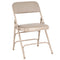 Beige Metal Folding Chair with  Beige Vinyl Cushion (Per Chair Price Shown – Sold only in Quantities of 4)