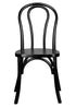 Bentwood Wood Black Restaurant Chair with Standard Square Seat by Chivari CBWB-ZG-T