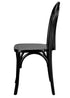 Bentwood Wood Black Restaurant Chair with Standard Square Seat by Chivari CBWB-ZG-T