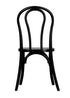 Bentwood Wood Black Restaurant Chair with Standard Square Seat by Chivari CBWB-ZG-T