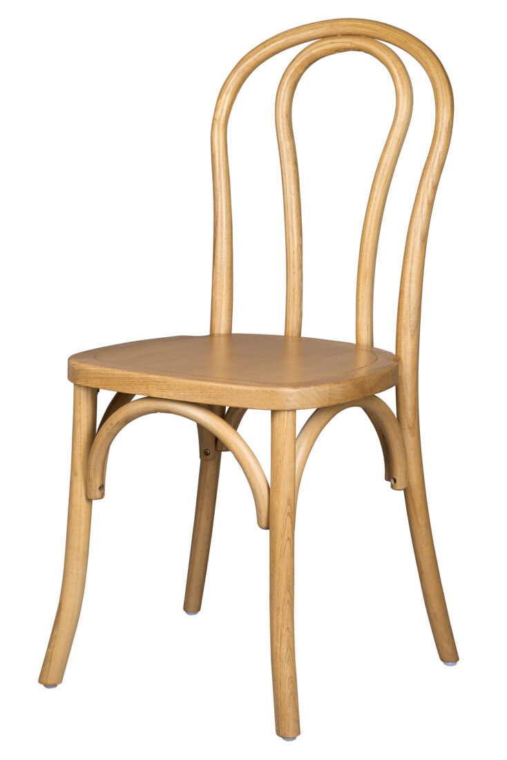 Bentwood Wood Natural Restaurant Chair with Standard Square Seat CBWN-ZG-T