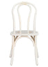 Bentwood Wood White Washed Restaurant Chair with Standard Square Seat by Chivari CBWW-ZG-T