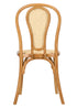 Bentwood Resin Natural Rattan Standard Square Seat with Rattan Back