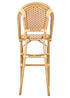 Beige and Maroon French Bistro Barstool BBPWM-AX-T