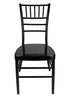 Black Aluminum Chiavari Chair Front CCAB-AX-T