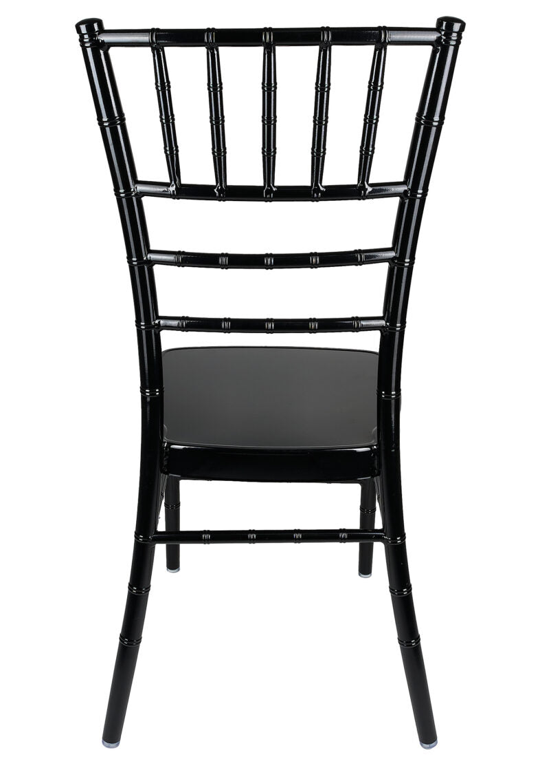 Black Aluminum Chiavari Chair Back CCAB-AX-T