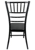 Black Aluminum Chiavari Chair Back CCAB-AX-T