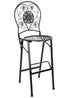 Black Barcelona Bistro Barstool with Round Seat and Back by Chivari (Per Chair Price Shown – Sold only in Quantities of 2)