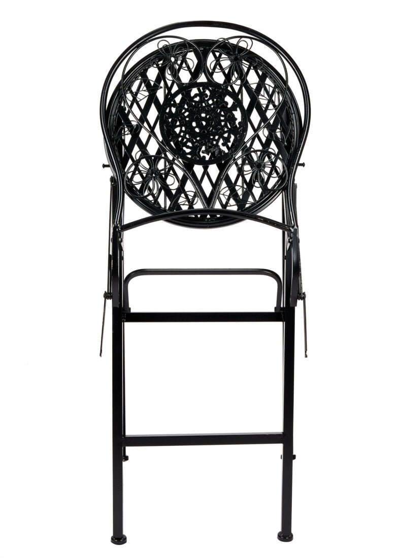 Black Barcelona Bistro Barstool with Round Seat and Back by Chivari (Per Chair Price Shown – Sold only in Quantities of 2)