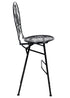 Black Barcelona Bistro Barstool with Round Seat and Back by Chivari (Per Chair Price Shown – Sold only in Quantities of 2)