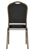 Black Fabric on Gold Vein Frame Crown Banquet Chair by Chivari CQCFBU-ZF-T