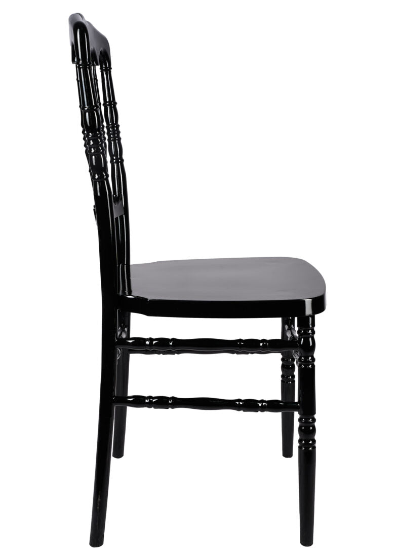 Black Steel Skeleton Napoleon Chair CNRB-STEEL-CX-T