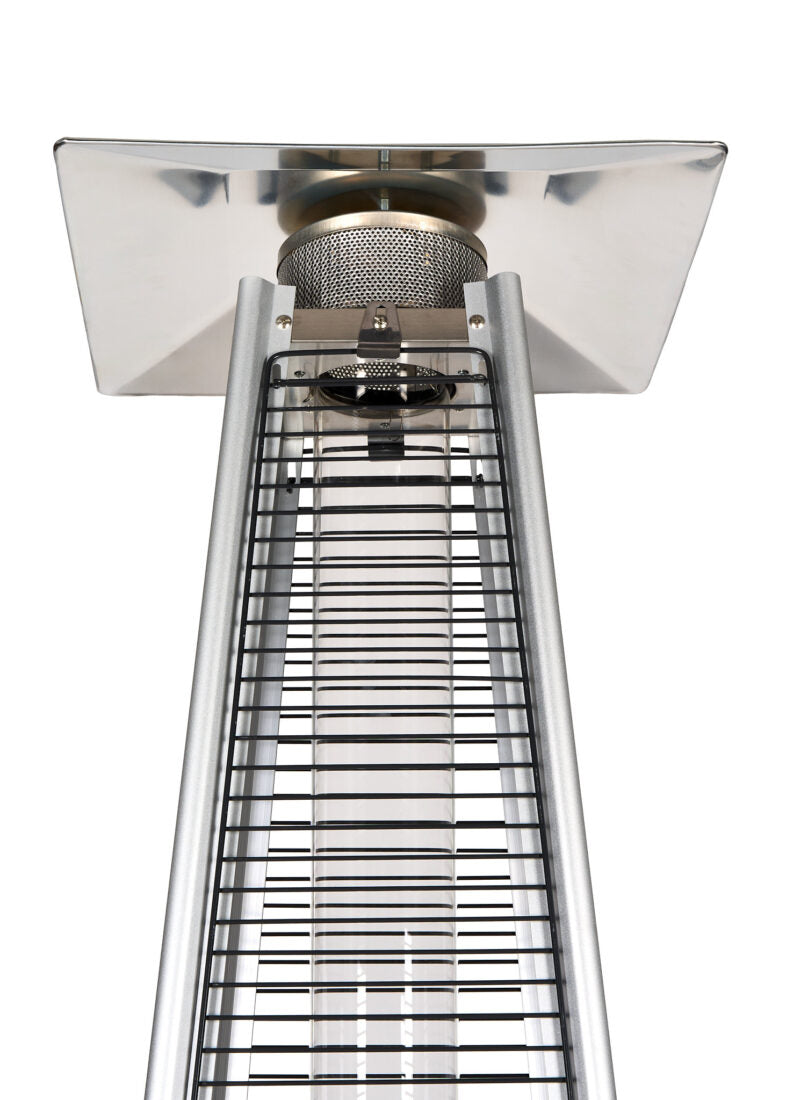 Black Propane Pyramid Patio Heater 43000 BTU with Cover