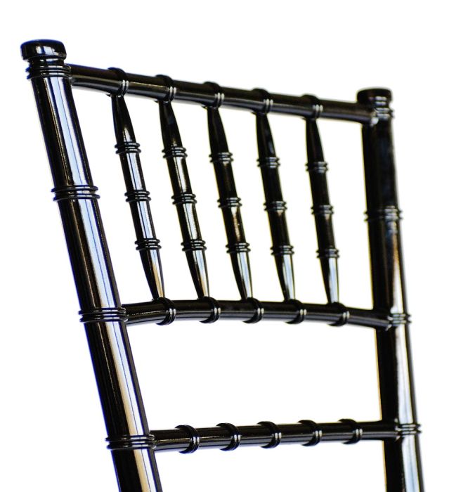 Country Club Series Black Resin "Steel-Core" Chiavari Chair