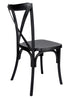 Black ToughResin Cross Back Chair CXRB-AX-T