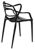 Black Resin Orbit Chair