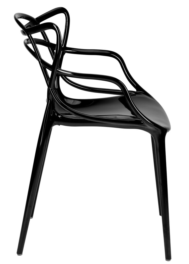 Black Resin Orbit Chair